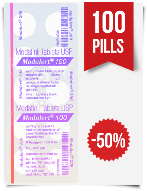 Modalert 100 mg 100 tablets