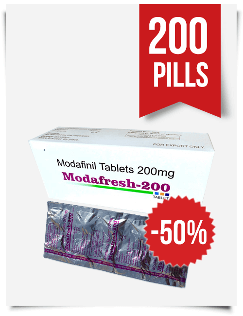 Modafresh 200mg x 200 Generic Modafinil Tabs