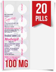 Modvigil 100 mg x 20 Modafinil Pills