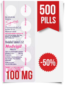 Modvigil 100 mg x 500 Modafinil Pills