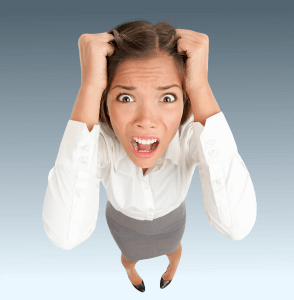 Stressed woman