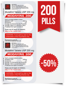 Modavinil 200 mg x 200 Pills