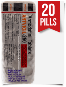 Extra Stong Artvigil 250 mg x 20 Pills