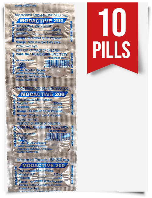 Buy Modactive 200 mg x 10 Pills