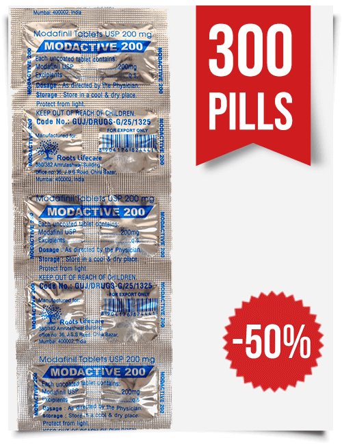 Buy Modactive 200 mg x 300 Pills