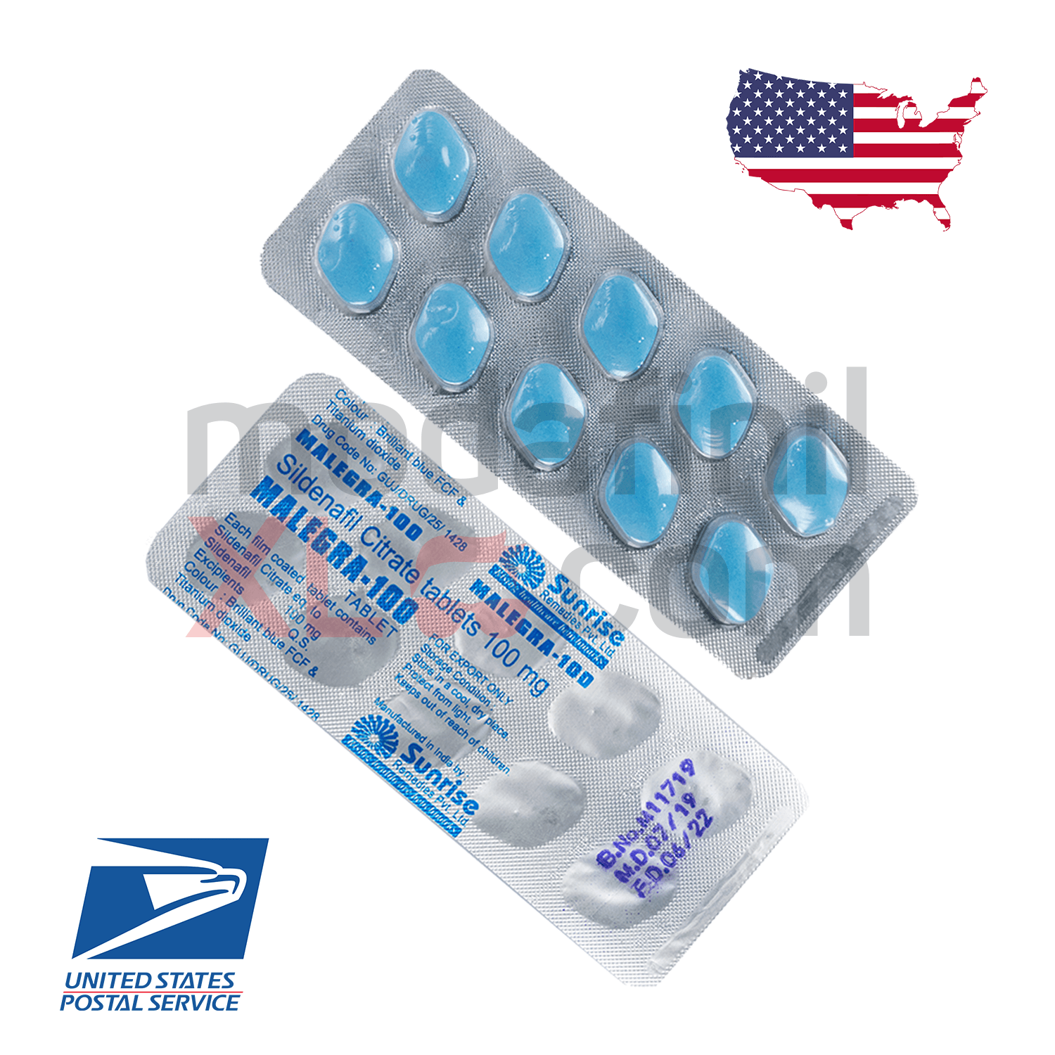 Viagra Sildenafil Malegra Pills USPS Priority Mail Express Overnight Shipping USA