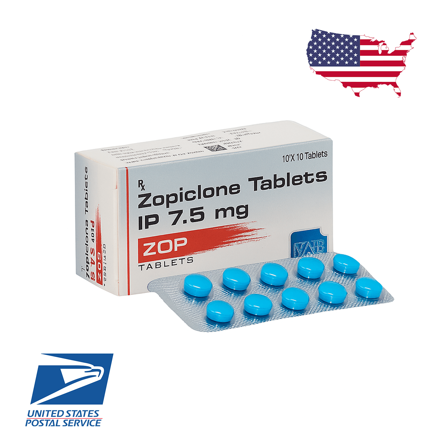 Zopiclone (Generic Zimovane) 7.5mg/10mg – US to US Only